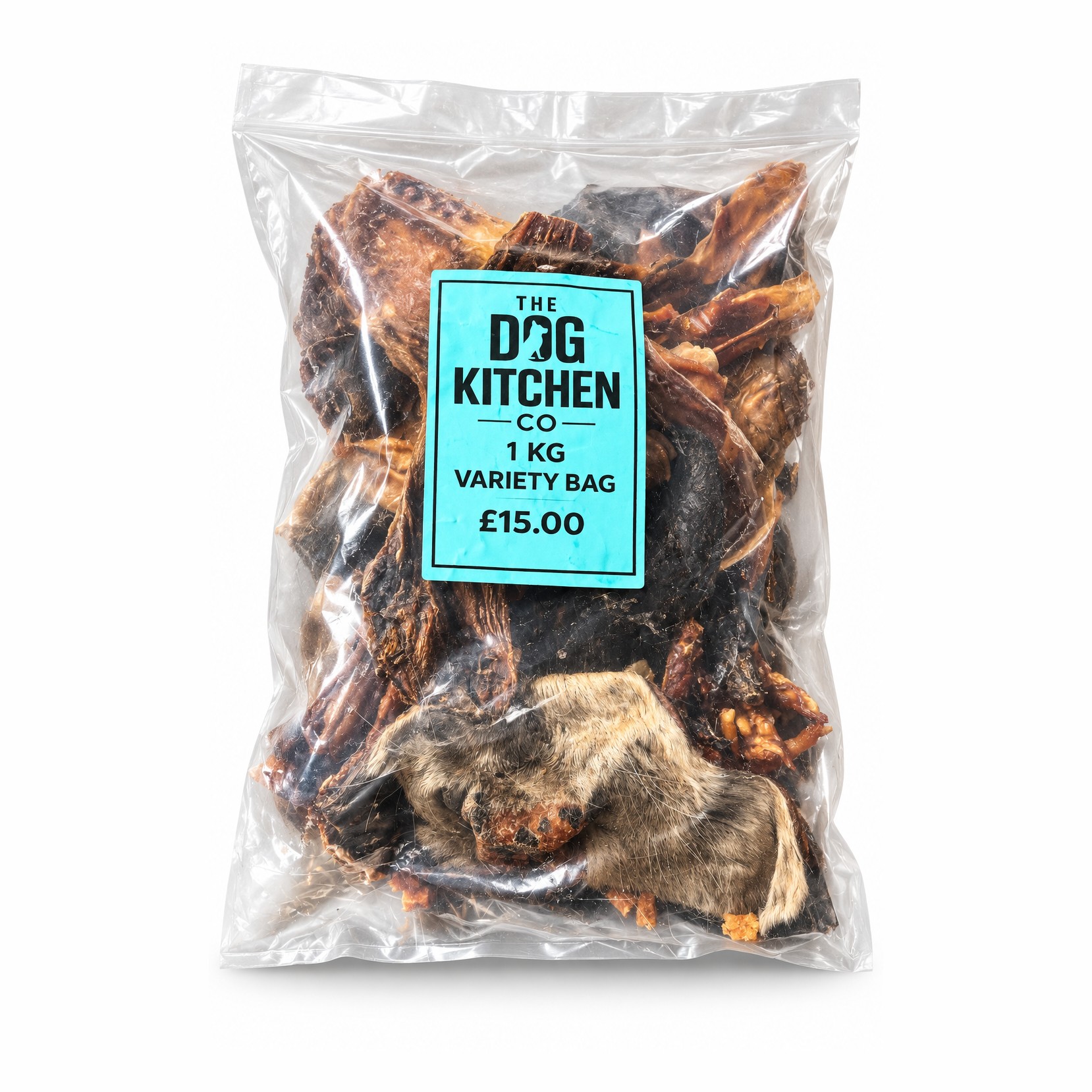 The Dog Kitchen Co. variety bag of natural dog treats and chews